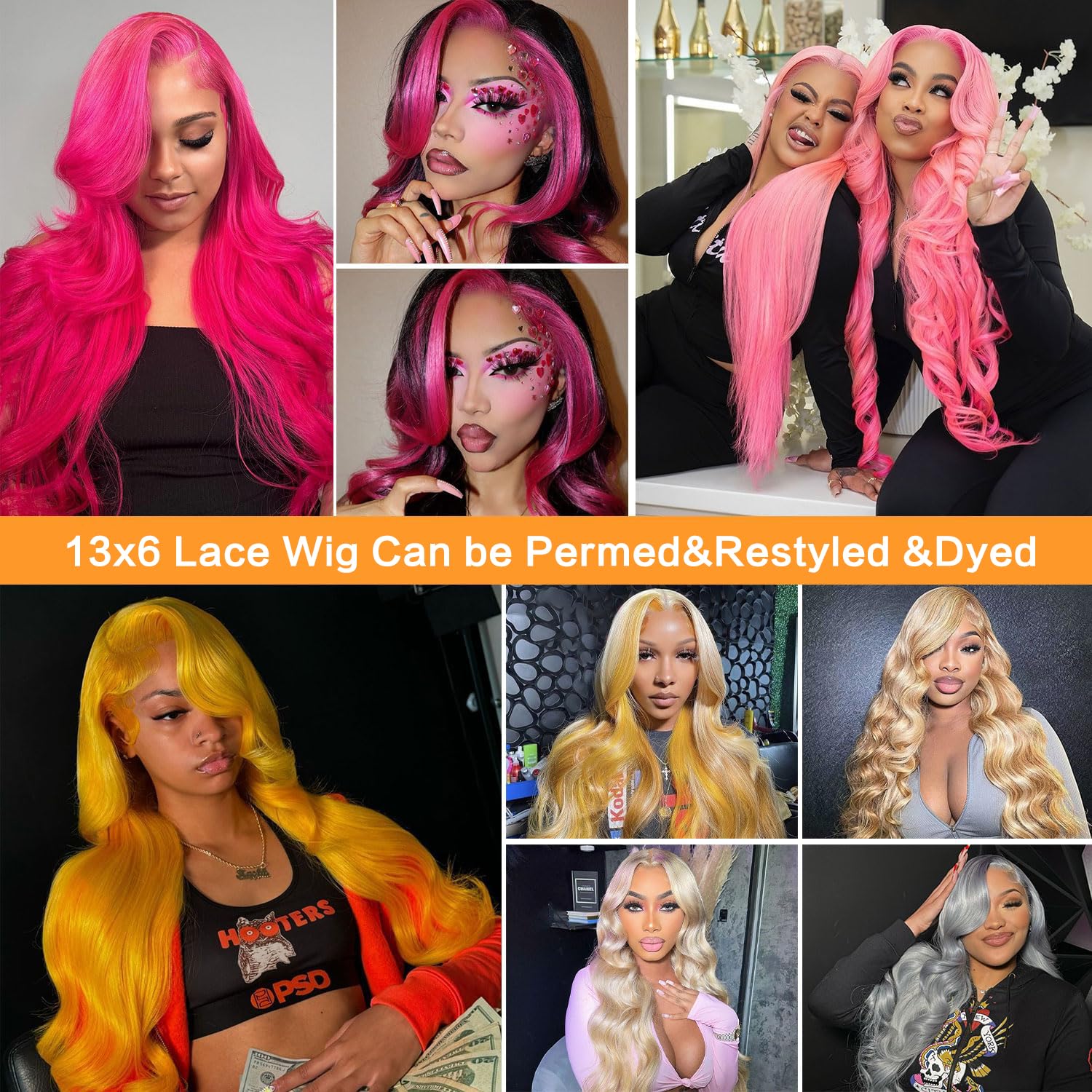 13x6 HD Lace Front Human Hair Wig - 180% Density Body Wave Blonde 30 Inch Pre-Plucked | Natural Look for Daily Wear, Parties & Special Occasions