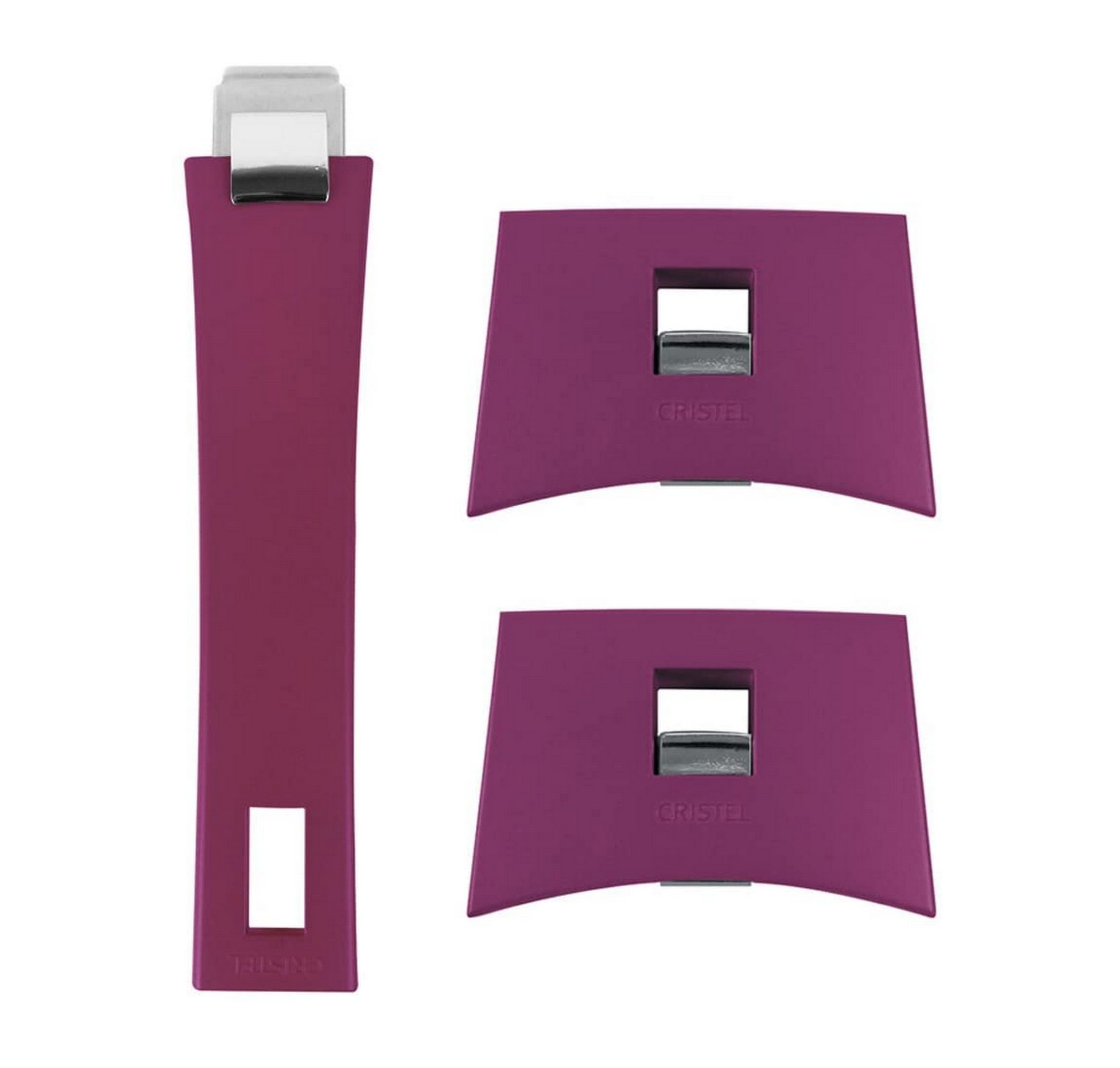 Cristel Mutine SPPLMAC Stainless Steel Pan Handle Set - Blackcurrant Color for Secure Cooking & Easy Grip - Perfect for Frying Pans, Saucepans & Cookware Accessories