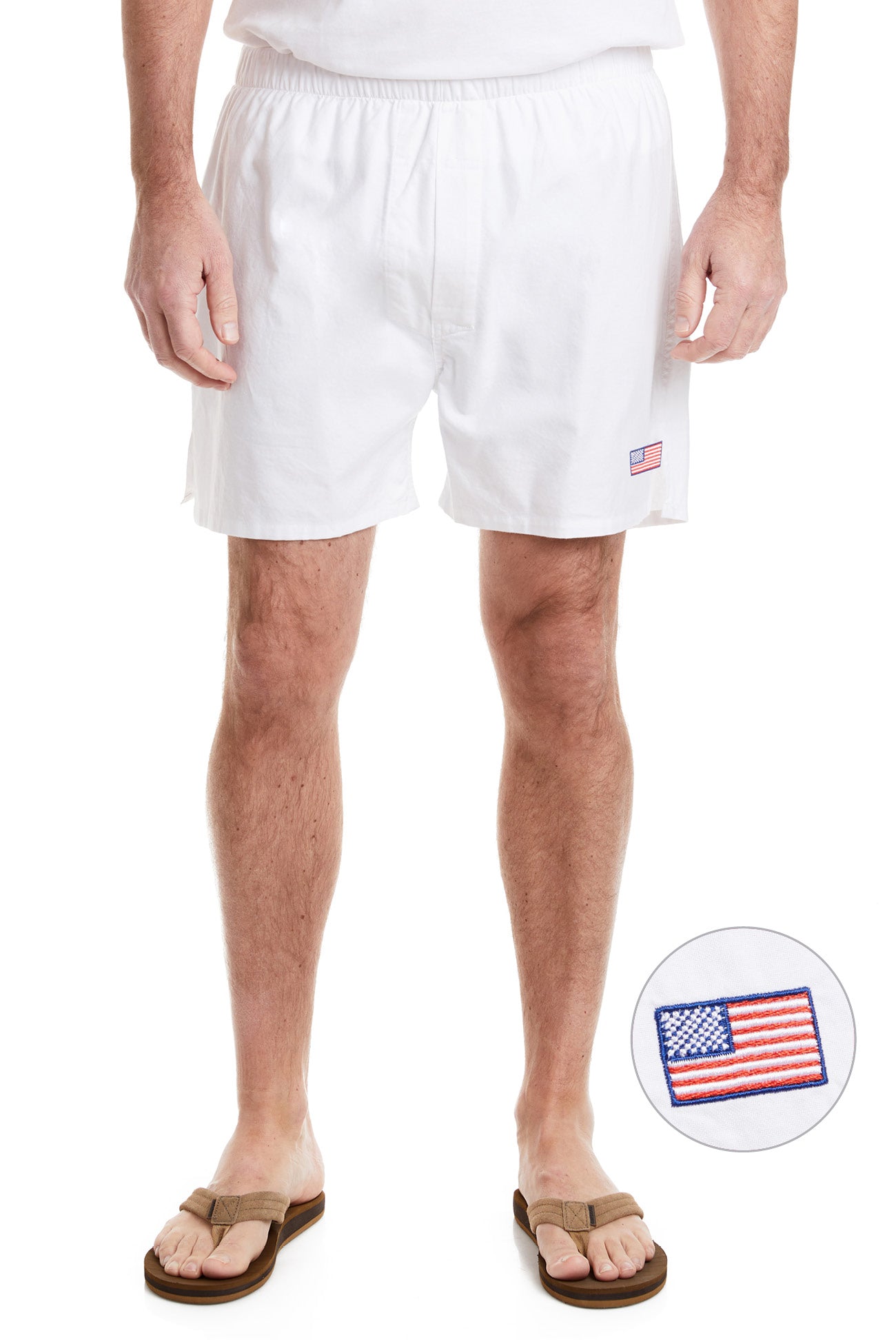 Barefoot Boxer White Oxford Shoes for Men - Classic American Flag Design - Comfortable & Stylish for Casual Wear, Office, and Patriotic Events