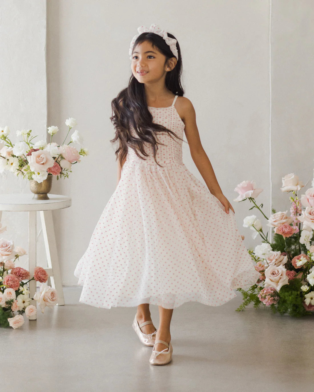 Nora Less Witley Floral Heart Print Dress - Elegant Women's Summer Dress for Casual Wear, Date Night & Special Occasions