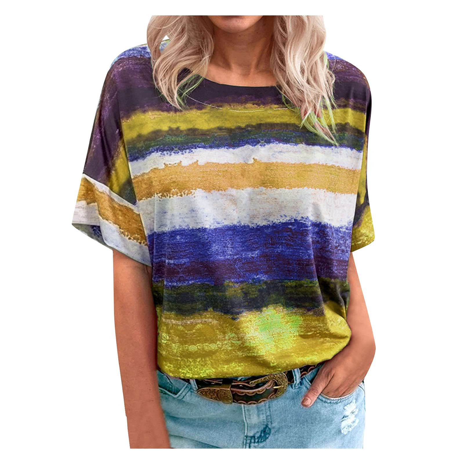 Women's Short Sleeve T-Shirt - Solid White Stretch Spandex Top for Everyday Wear | Casual Outfit, Work, Gym & Summer Fashion