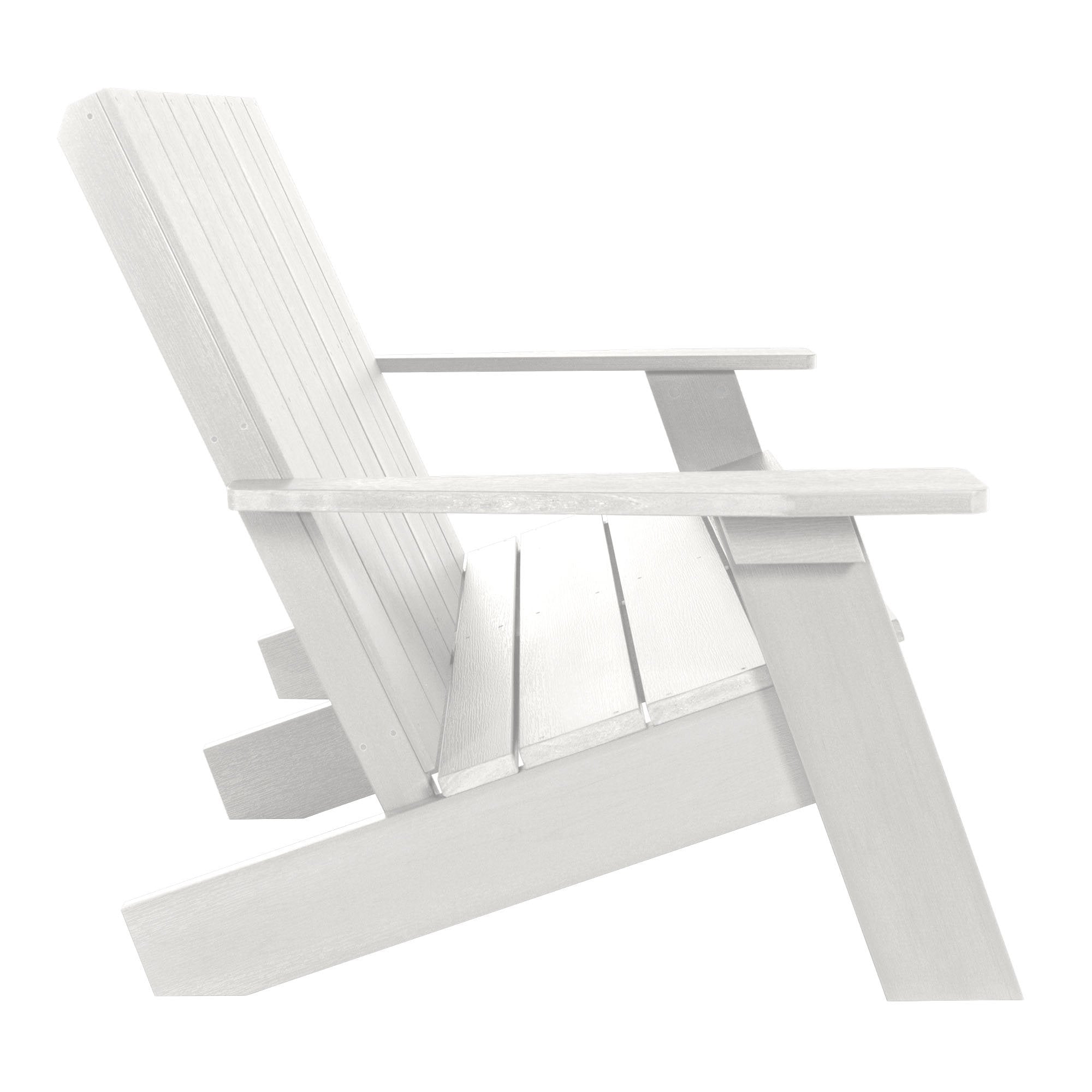 Refurbished Italica Modern Double Wide Adirondack Chair - Outdoor Patio Furniture for Garden, Poolside & Backyard Relaxation