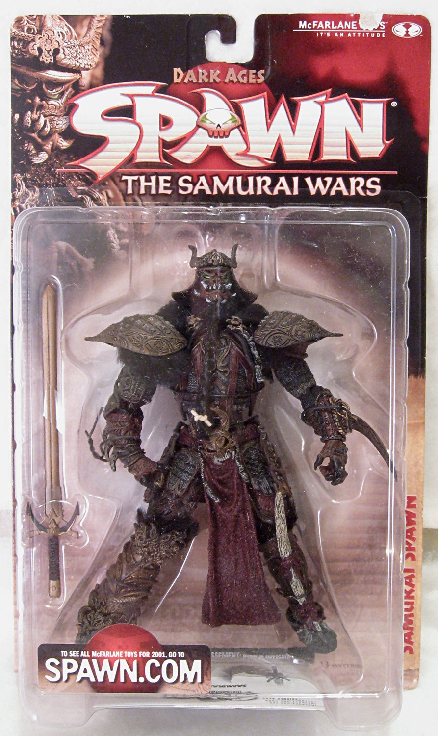 McFarlane Toys Spawn Series 19: Dark Ages Samurai Spawn Action Figure - Collectible Anime-Inspired Warrior for Display & Cosplay