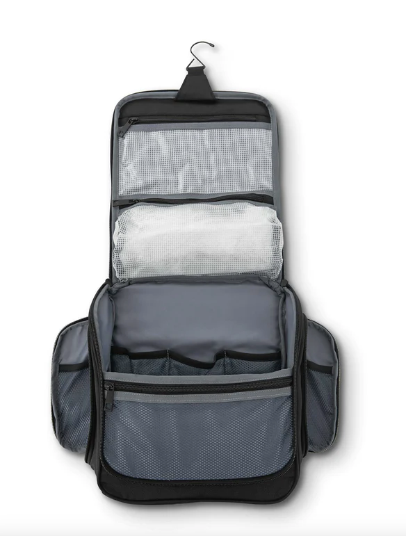 Samsonite Companion Hanging Travel Toiletry Bag - Water-Resistant & Spacious Organizer for Toiletries, Cosmetics & Travel Essentials - Perfect for Airplane, Hotel & Vacation Trips