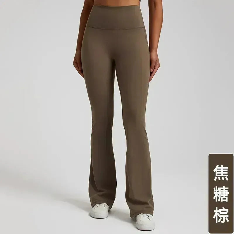 Women's Low Rise Flare Yoga Pants - High Waisted Wide Leg Athletic Leggings for Sports, Fitness & Dance | Perfect for Gym, Running, Outdoor & Casual Wear