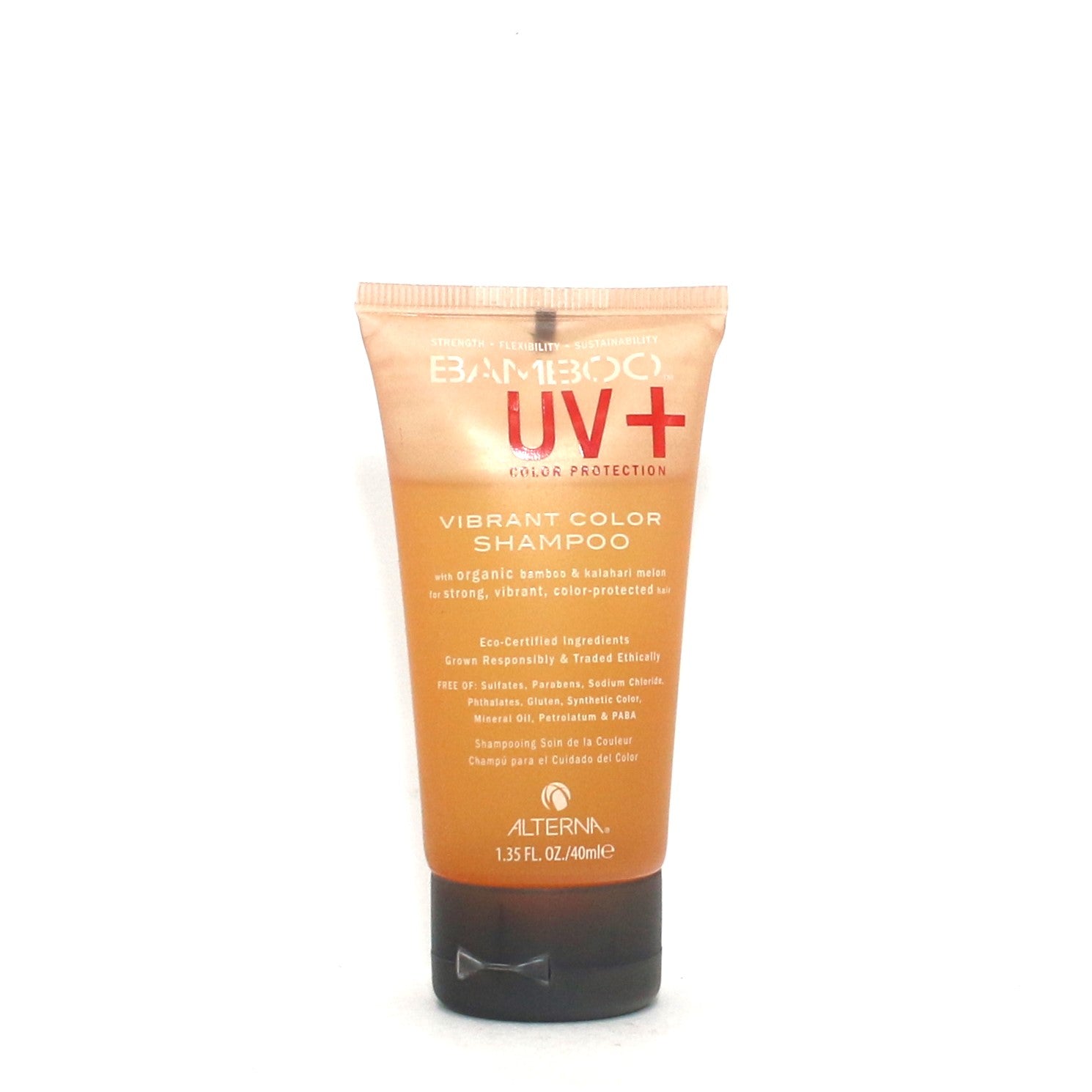 ALTERNA Bamboo UV+ Vibrant Color Protecting Shampoo - 1.35 oz Travel Size for Color-Treated Hair - Perfect for Sun Protection & Vibrant Hair Care at Beach, Pool & Vacation