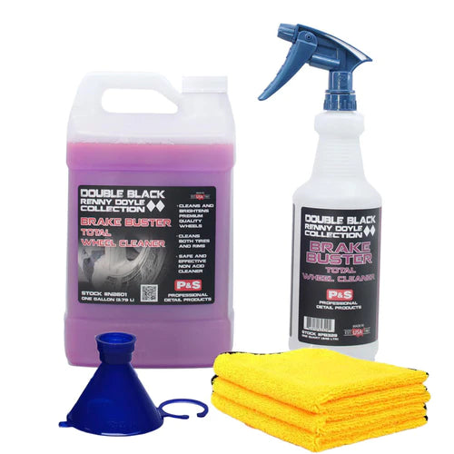P&S Double Black Collection Brake Buster Non-Acid Wheel Cleaner - Safe for All Wheels & Rims - Perfect for Car Detailing & Auto Enthusiasts