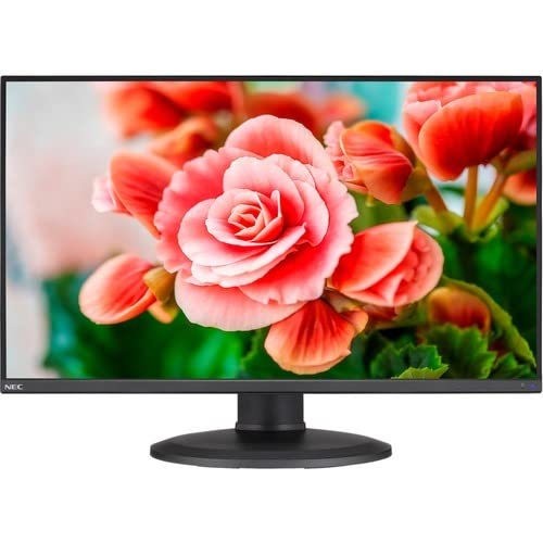 NEC E273F-BK 27-inch Full HD IPS LED Monitor - 1920x1080 Resolution, 250 cd/m² Brightness, 5000:1 Contrast Ratio, 6ms Response Time - HDMI, DisplayPort & USB-C Ports - Black - Perfect for Home Office, Gaming & Graphic Design