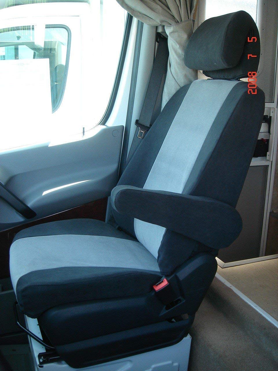 Durafit Gray Endura Seat Covers for 2007-2009 Dodge Sprinter Commercial Van | Exact Fit Custom Seat Protectors | Perfect for Delivery Drivers & Work Vans