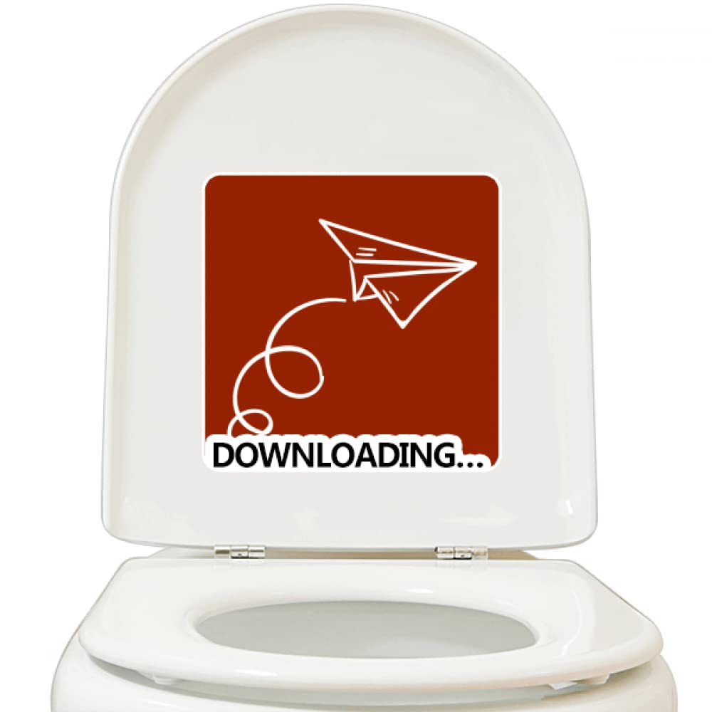 Waterproof Aircraft Toilet Decal - Adhesive Paper Abandonment Trajectory Stickers for Airplane Restrooms | Perfect for Airline Lavatory Decoration & Sanitation