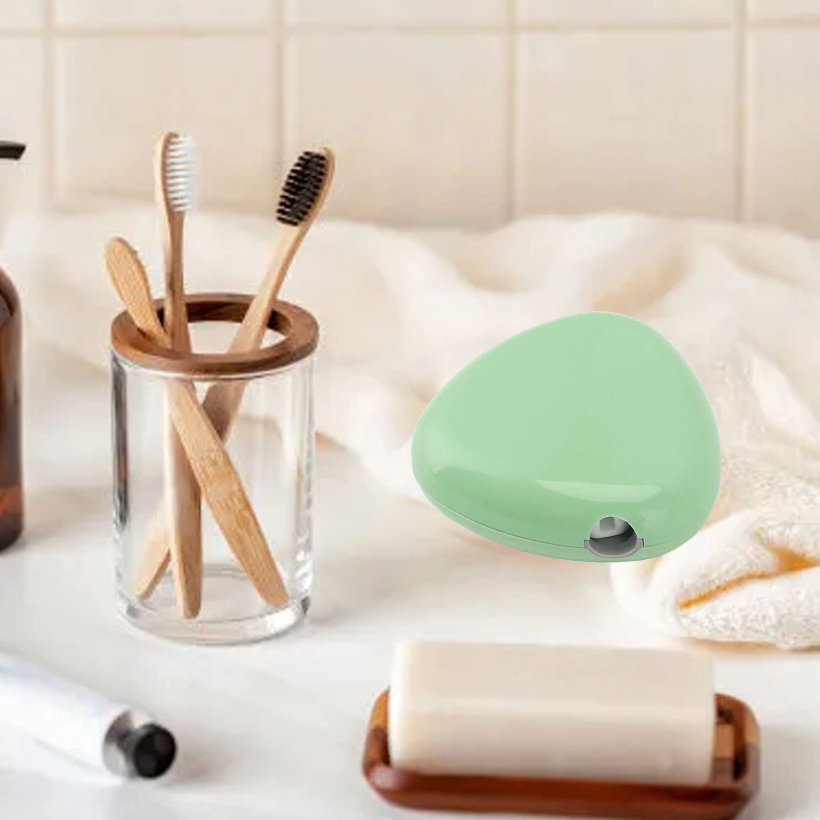 Rechargeable Travel Toothbrush Sanitizer Case - Portable UV Toothbrush Sterilizer with USB Cable for Home, Office & Outdoor Use - Perfect for Camping, Travel & Daily Hygiene