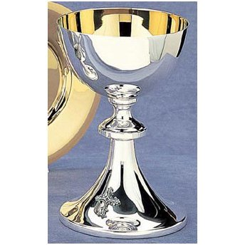 Religious Chalice and Paten Set - Catholic Communion Supplies for Church Services, Home Worship & Sacred Ceremonies