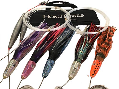 Wahoo Trolling Lure Sets - Saltwater Fishing Lures Kit for Wahoo, Tuna & Mahi Mahi - Perfect for Offshore & Deep Sea Fishing Adventures