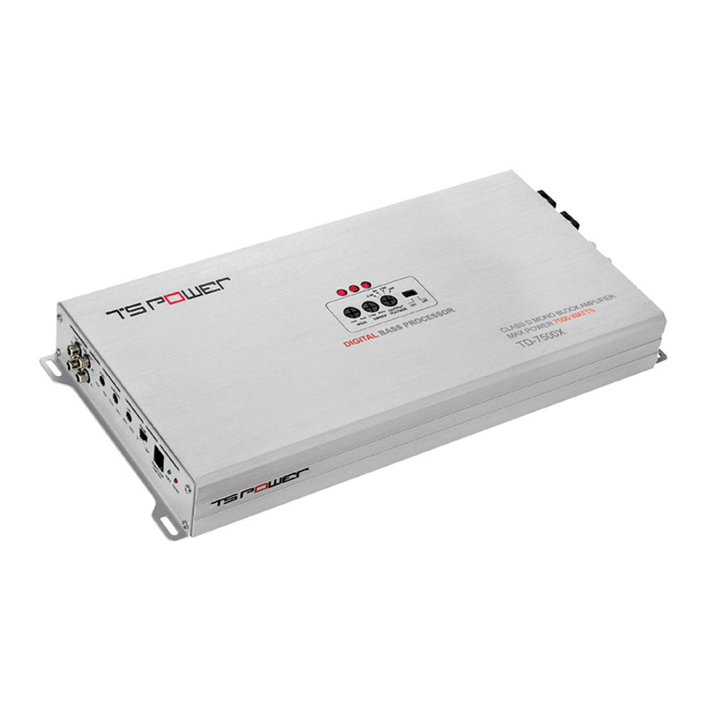 NESA TD 7500X TS Power Series 7,500 Watt Class D Monoblock Car Amplifier - High Power Audio for Car Stereo Systems, Bass Boost, Competition & Daily Driving