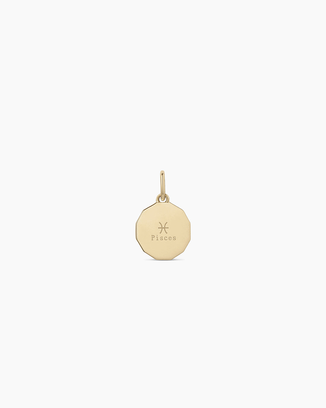 12 Zodiac Diamond Coin Charm Pendant Necklace - Perfect for Birthdays, Gifts & Astrology Jewelry Collections