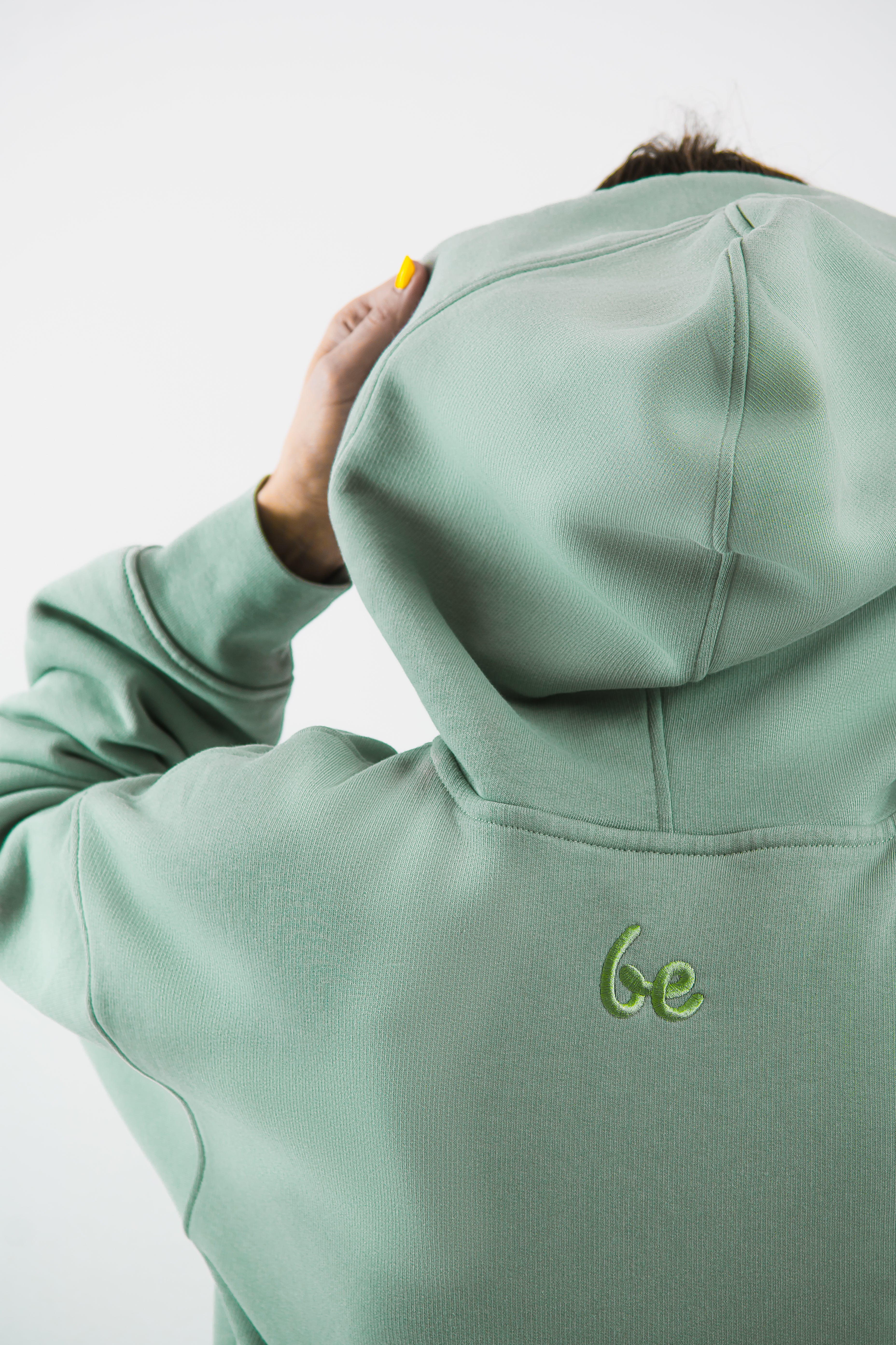 Be Lenka Essentials Women's Hoodie - Soft & Cozy Pistachio Green Pullover for Casual Wear, Lounge & Outdoor Activities