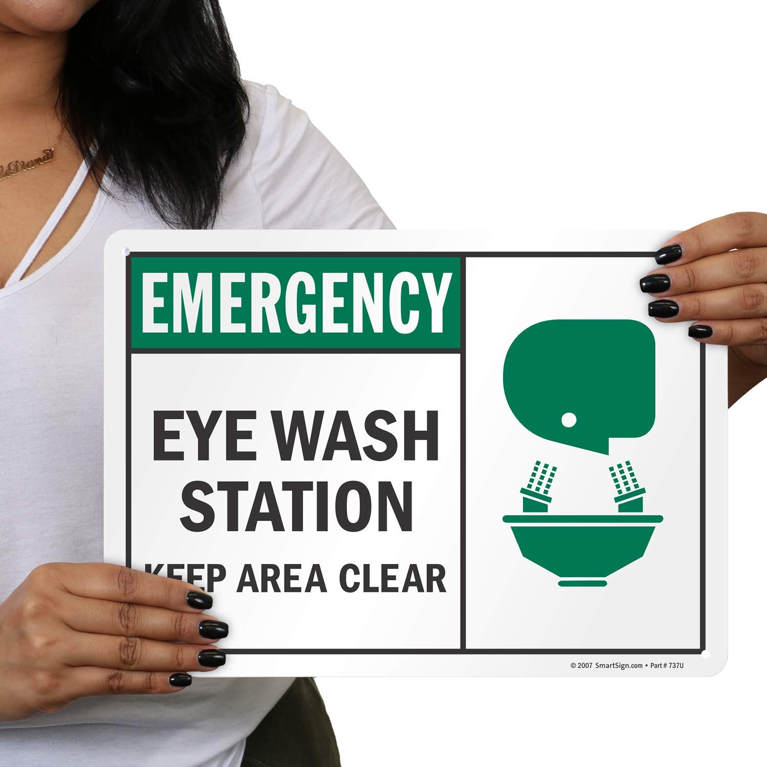 Emergency Eye Wash Station Sign - 10