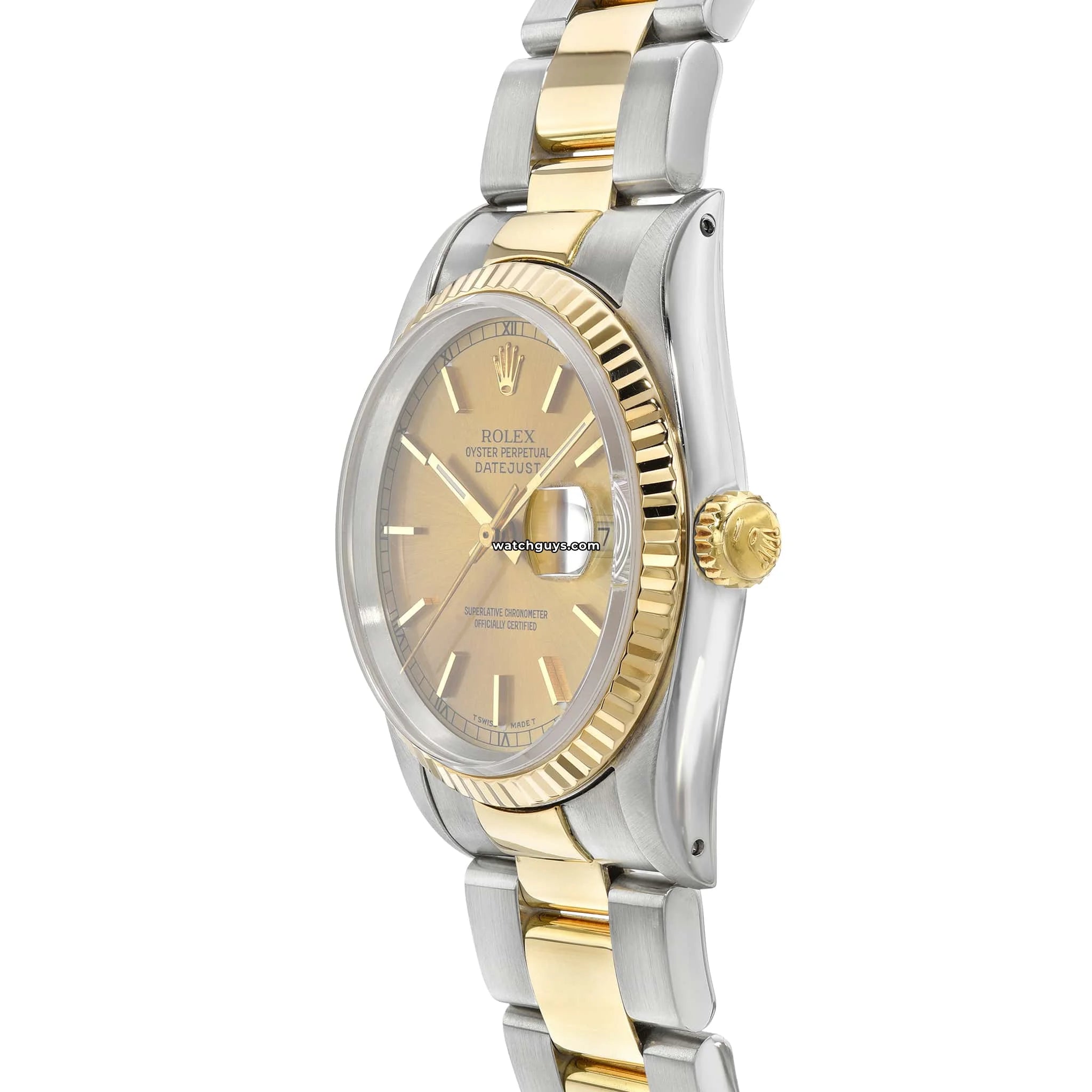 Rolex Datejust 16233 Men's Watch - 36mm Stainless Steel & Gold, Champagne Dial, Automatic Movement - Perfect for Business, Formal Events & Luxury Gifting