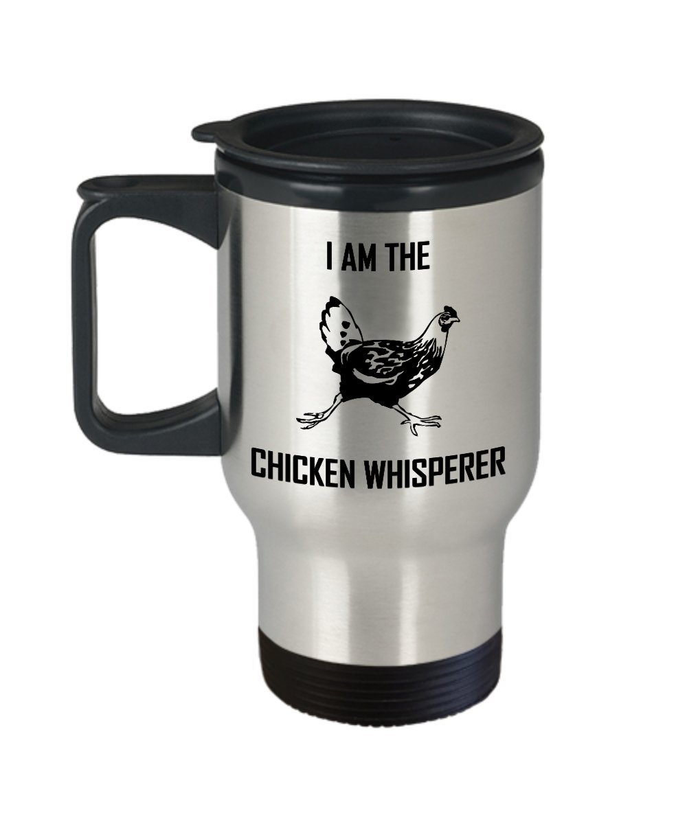 Chicken Whisperer Insulated Travel Mug - 16oz Stainless Steel Coffee Cup with Lid, Perfect Homesteader Gift for Farmers & Backyard Chicken Keepers - Ideal for Coffee, Tea & Hot Drinks On-The-Go, Farm Work & Outdoor Activities