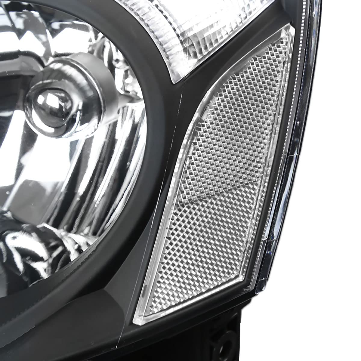 2002-2004 Acura RSX DC5 Replacement Black Headlights Set - Left & Right Pair for Improved Night Visibility & Style Upgrade