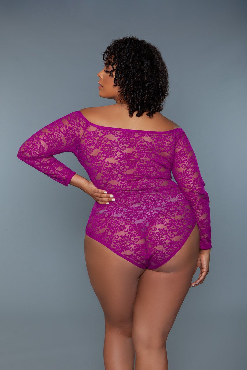 BeWicked Women's Sexy Marina Bodysuit 2248P - Lingerie for Date Night & Boudoir Photography