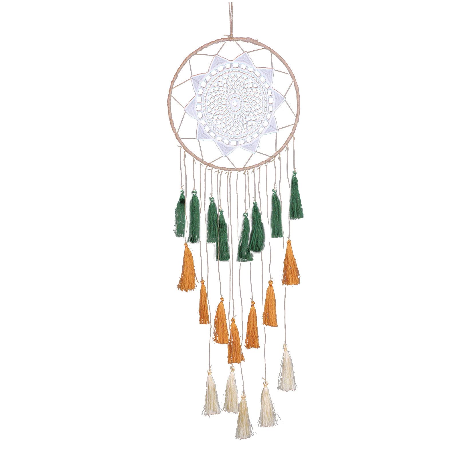 Tree of Life Wind Chime Dreamcatcher Pendant - Solar Powered Color Changing Hummingbird Decor for Garden, Patio & Home (Outdoor/Indoor Use)