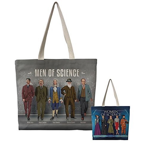 Premium Famous Scientist Tote Bag - Durable & Stylish Eco-Friendly Canvas Shopper for School, Work, or Groceries - Perfect Gift for Science Lovers & Teachers