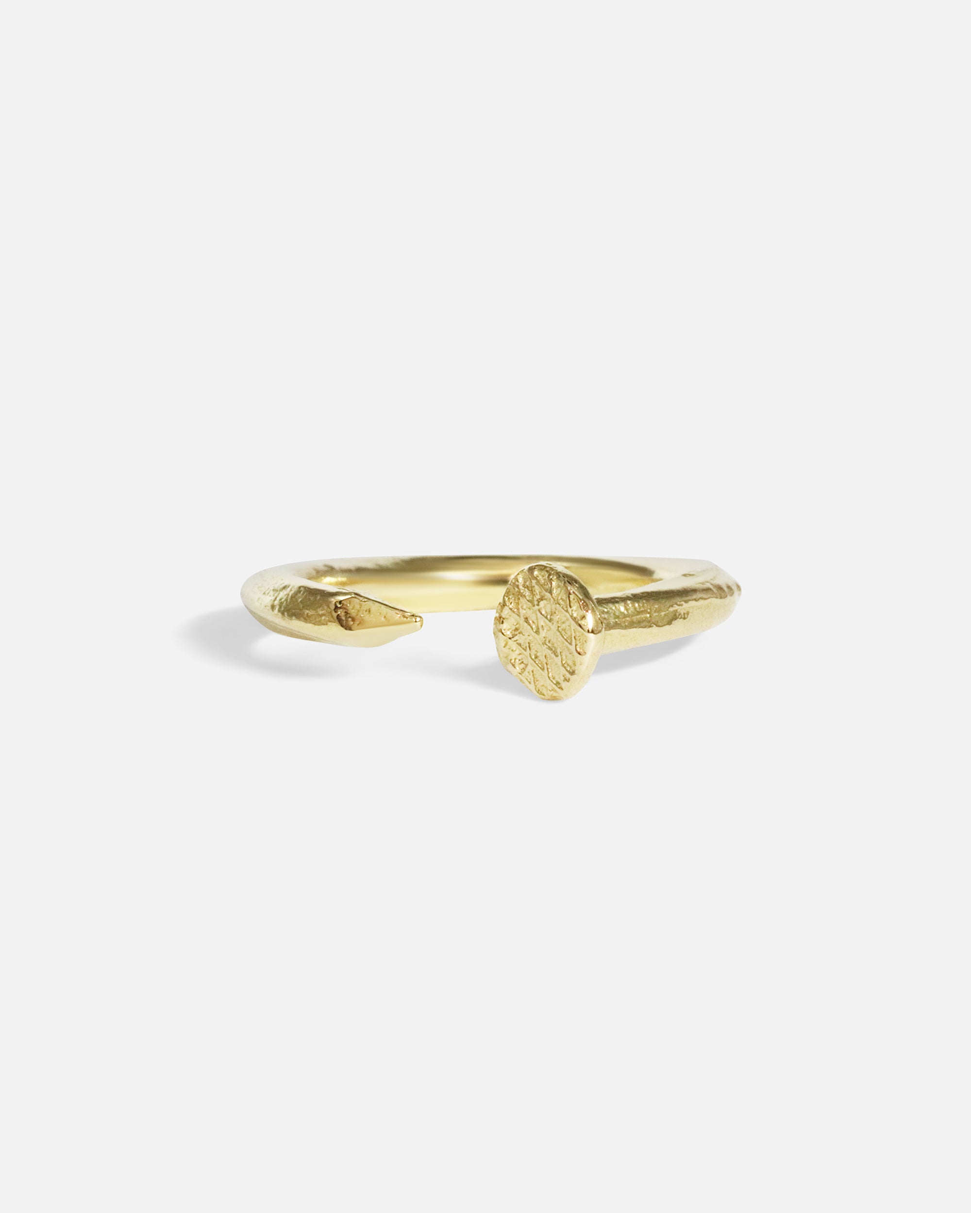 Trendy Twisted Nail Ring for Women - Unique Silver Stainless Steel Finger Jewelry - Perfect for Parties, Date Nights & Everyday Fashion Accessories