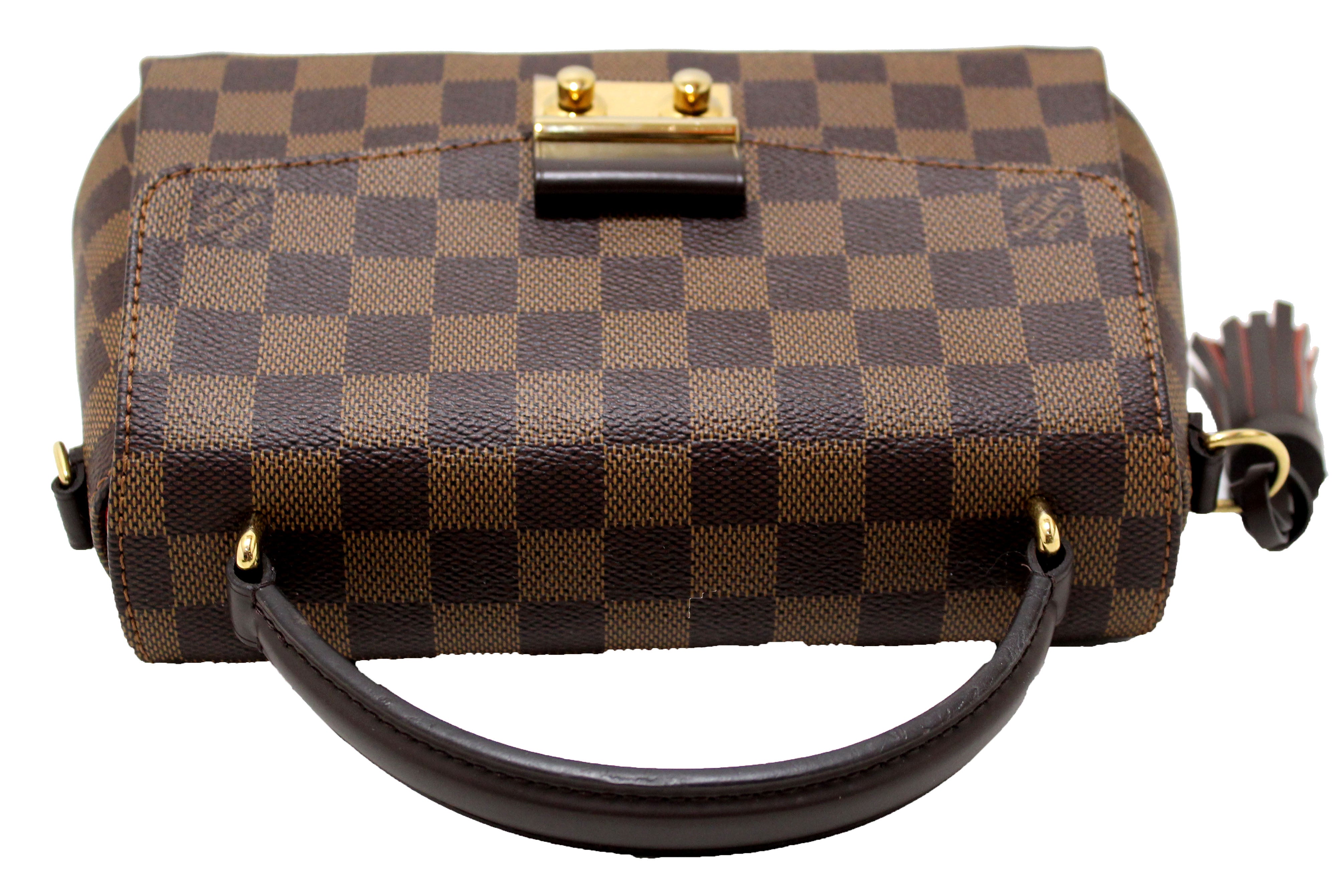 Authentic Louis Vuitton Damier Ebene Croisette Crossbody Bag - Luxury Designer Handbag & Messenger Purse for Women | Perfect for Work, Travel & Everyday Use
