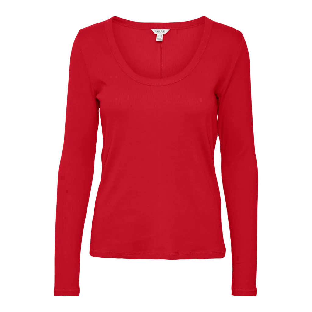 Vero Moda Women's Cotton Scoop Neck Basic T-Shirt - Soft Casual Tee for Everyday Wear, Layering & Outfit Styling