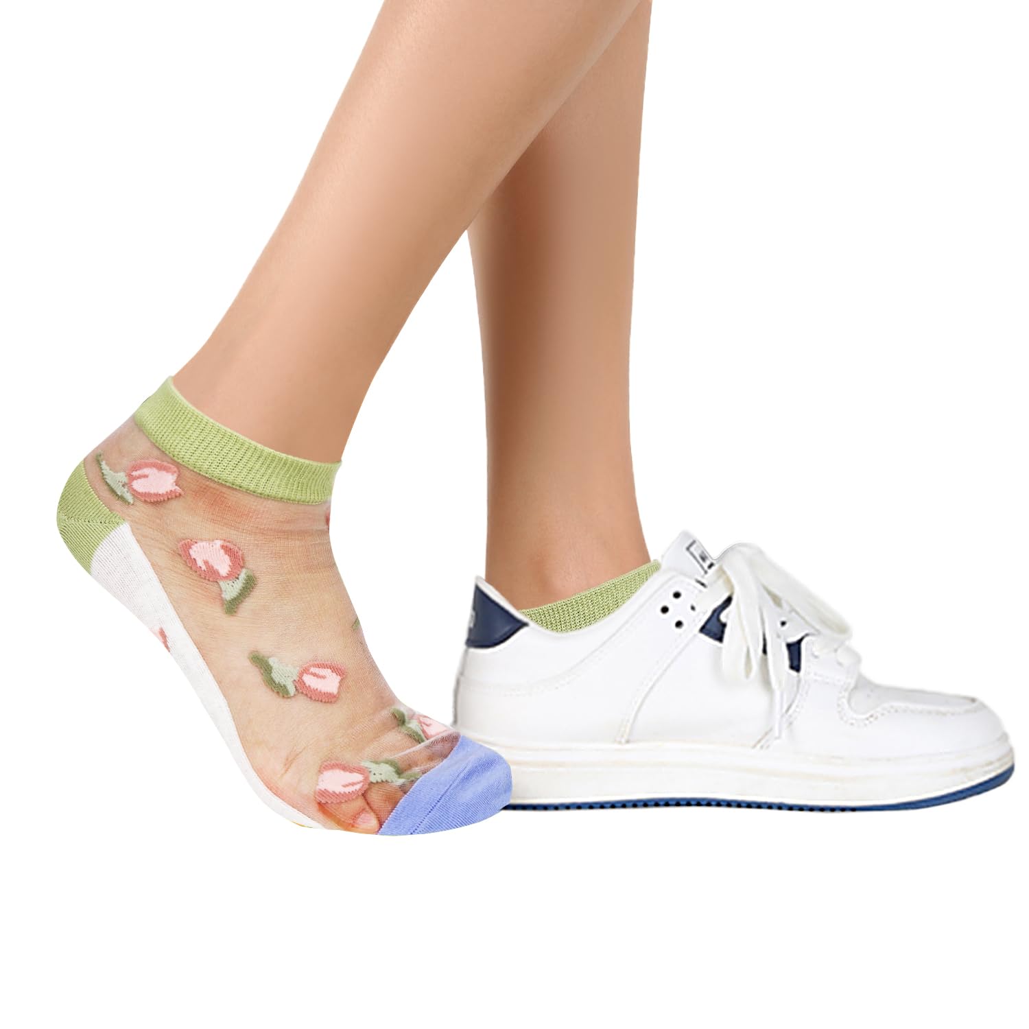 Benefeet Sheer Ankle Socks for Women - Thin Lace Nylon Summer Socks for Casual Wear