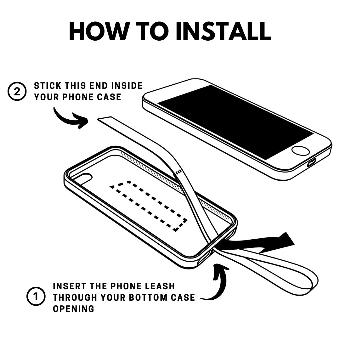 Universal Phone Loops - Anti-Slip Wrist Strap for iPhone, Samsung & All Smartphones | Secure Grip for Running, Hiking & Outdoor Activities
