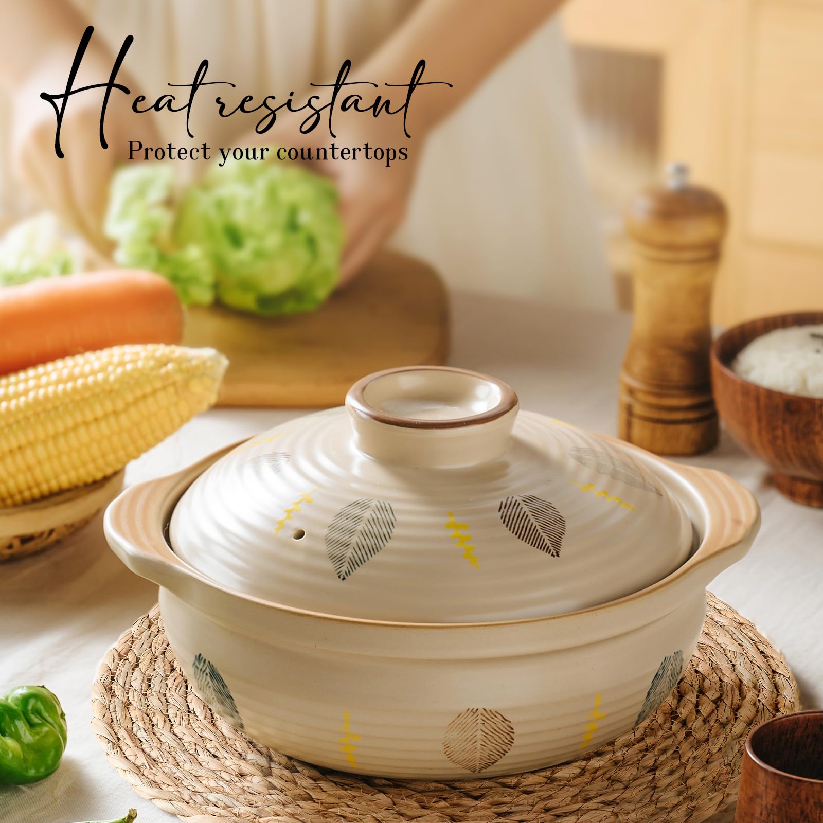 Round Woven Placemats Set of 6 - Natural Water Hyacinth & Rattan Placemats - 12 Inch Heat Resistant Wicker Placemats for Farmhouse, Boho, Outdoor, Patio Dining - Perfect for Indoor & Outdoor Tables, Dinner Parties, and Decorative Home Accents
