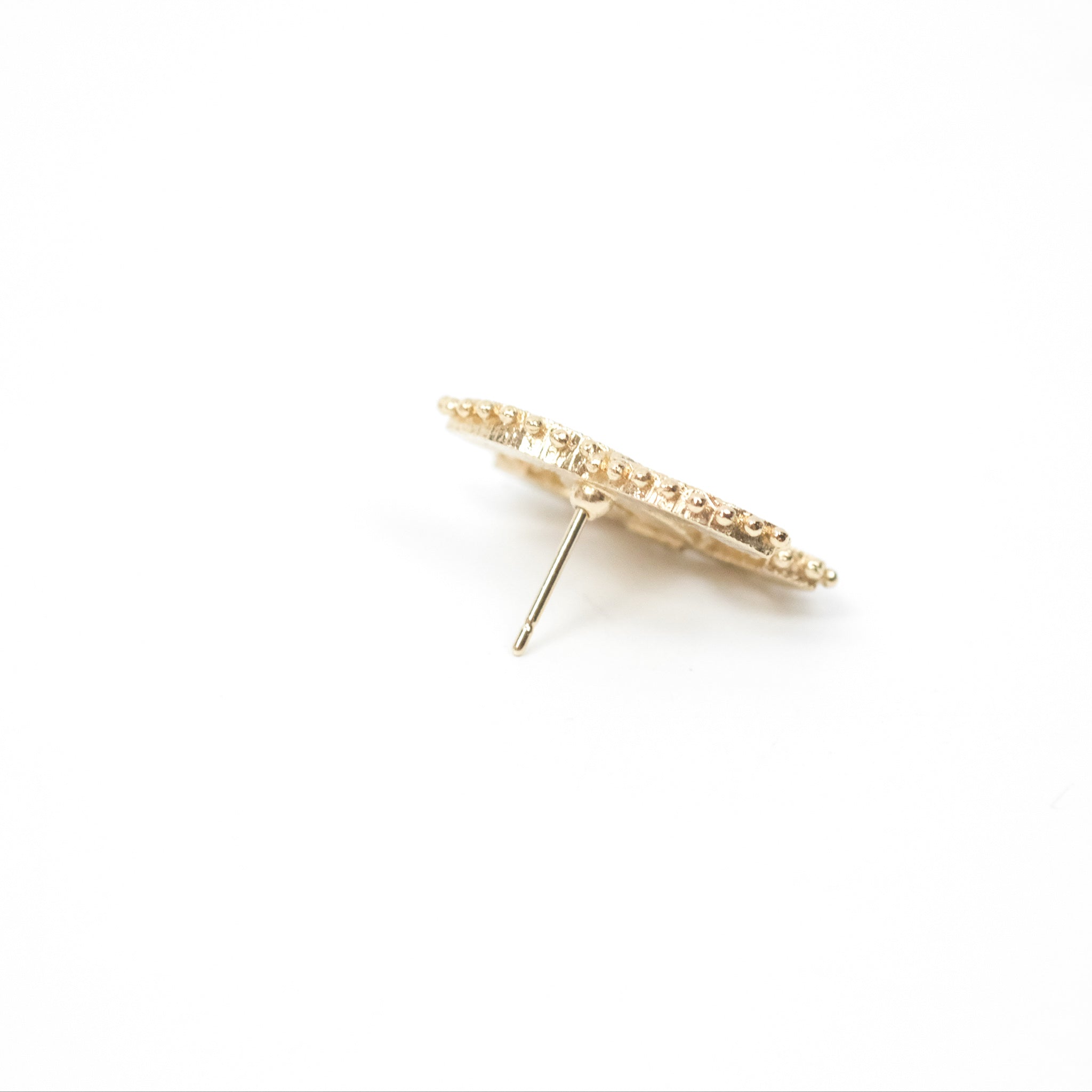 Chanel CC Beige Earrings 23K Gold Tone - Luxury Fashion Jewelry for Women, Perfect for Parties, Weddings & Special Occasions