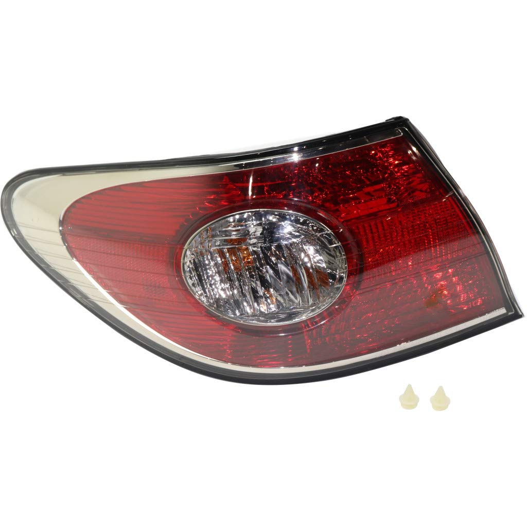 2002-2003 Lexus ES300 Driver Side Tail Light Assembly with Bulbs - DOT Certified Replacement Part LX2800124 | Perfect for Night Driving & Enhanced Vehicle Safety