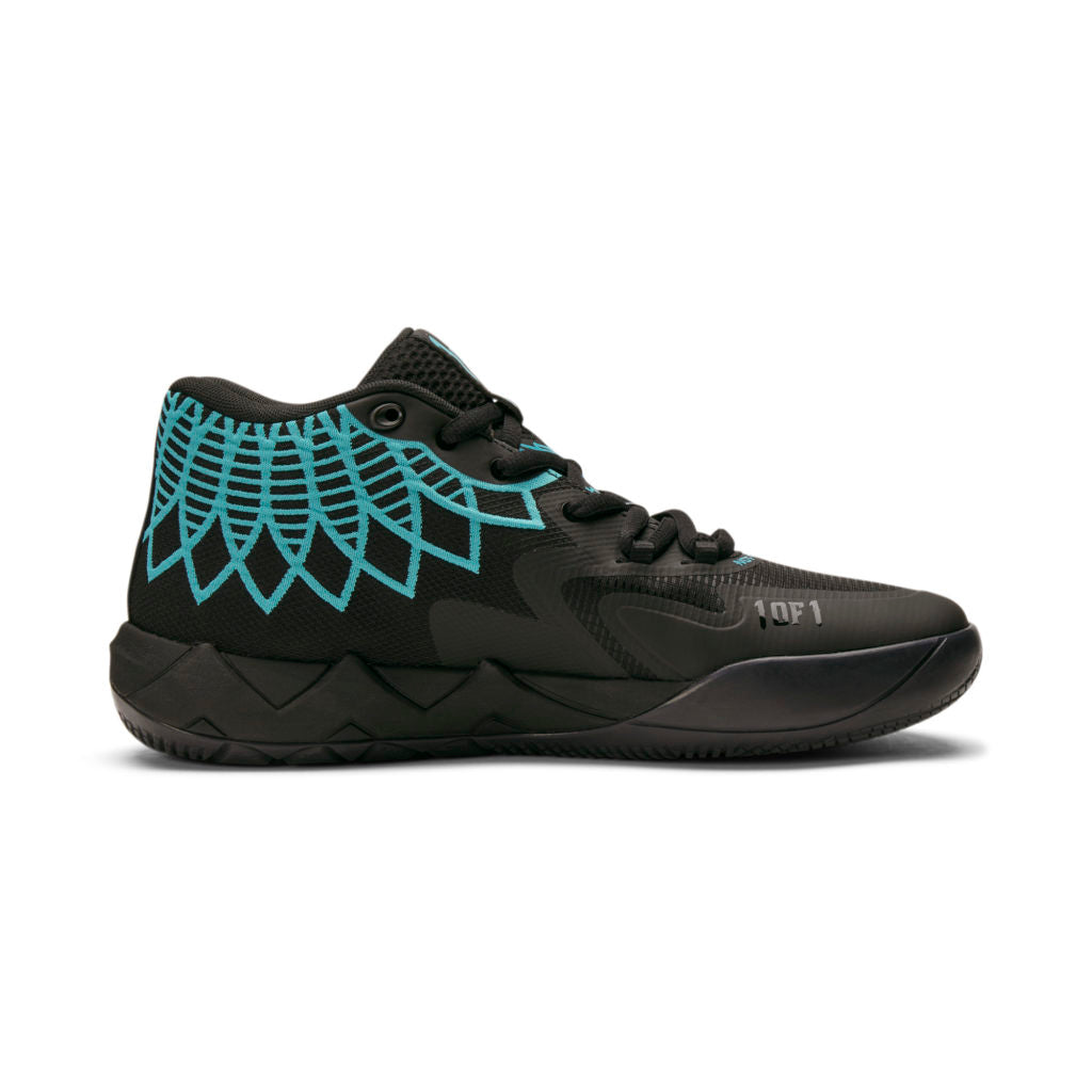 Puma MB1 Lamelo Ball Basketball Shoes - Buzz City Black Blue Atoll - High-Performance Sneakers for Men - Perfect for Streetball, Training & Casual Wear