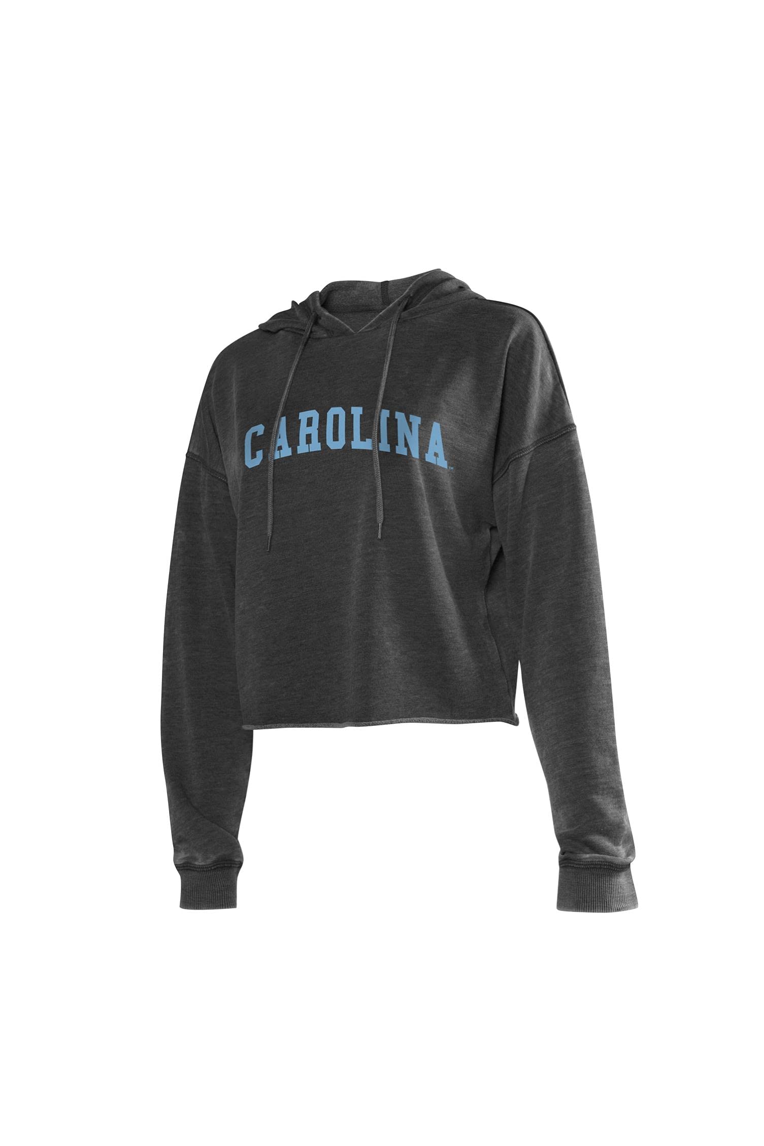 Chicka-D Women's Burnout Cropped Hoodie - Soft Vintage Style Pullover Sweatshirt for Casual Wear, Street Fashion & Layering Outfits