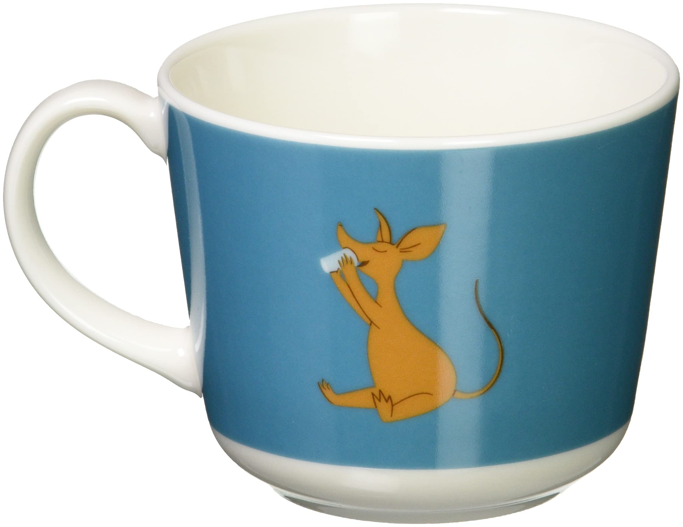 Yamakasyoten Moomin Valley Ceramic Mug - 250ml, Blue, Microwave & Dishwasher Safe - Perfect Gift for Mother's Day, Tea & Coffee Lovers - Ideal for Home, Office & Gifting