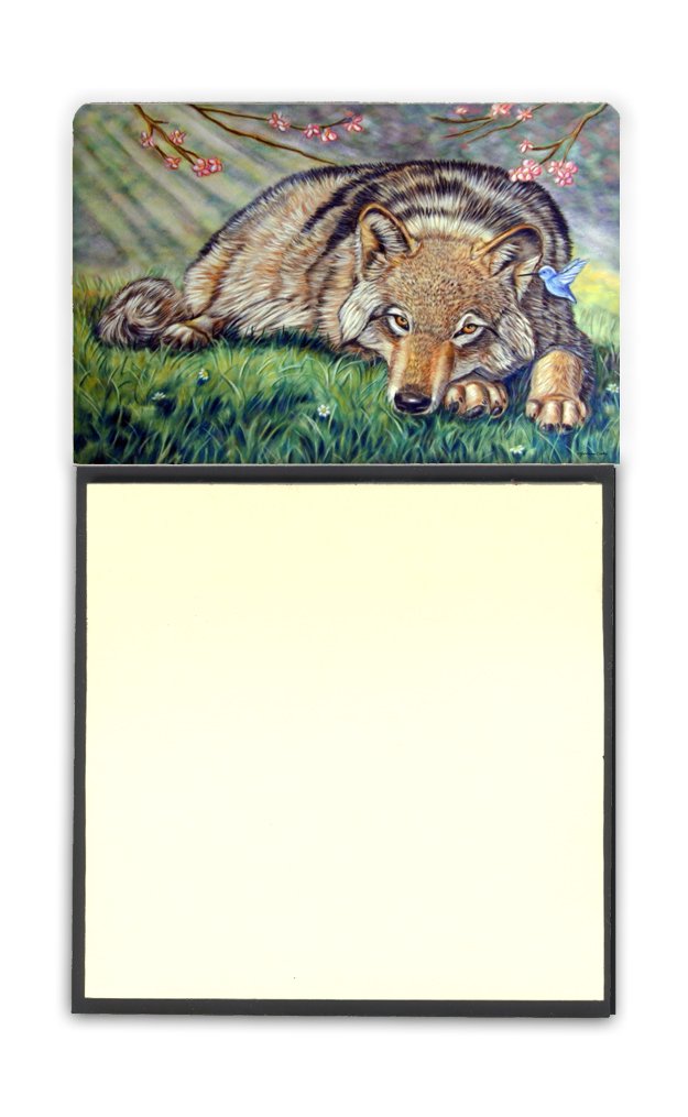 Caroline's Treasures Multicolor Desk Artwork Notepad Holder (7356SN) - Perfect for Office, Home & School Organization