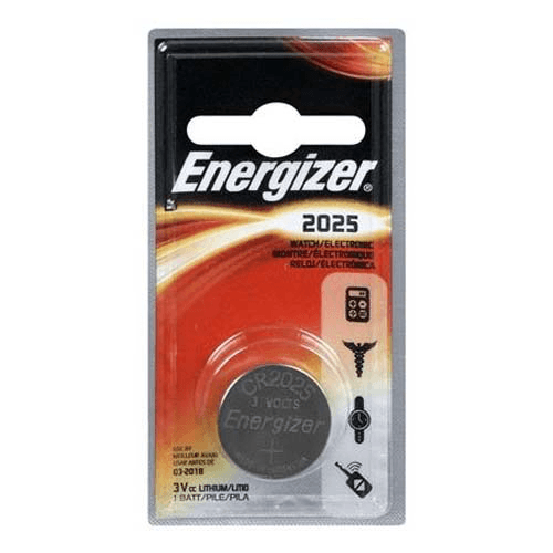 Energizer CR2025 3V Lithium Battery - Long-Lasting Power for Watches, Calculators, Key Fobs & Medical Devices