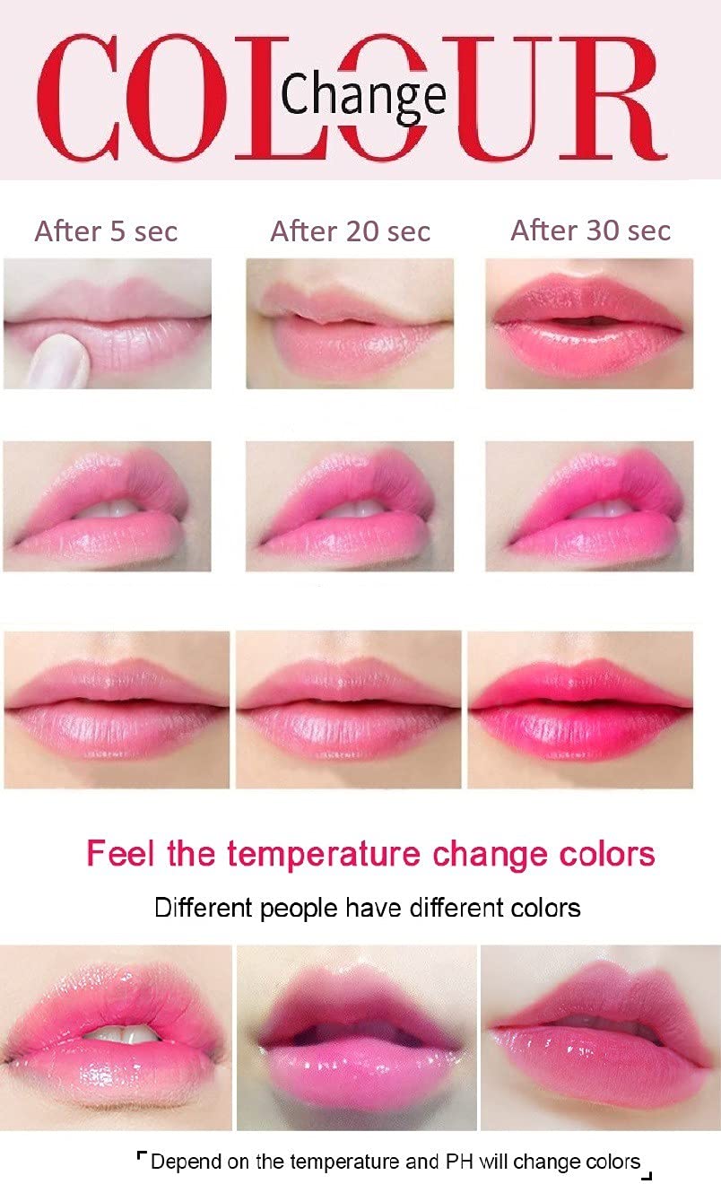 Long Lasting Color Changing Lipstick - Mood Changing Lip Gloss for Women, Hydrating & Moisturizing, Perfect for Parties, Dates & Everyday Wear
