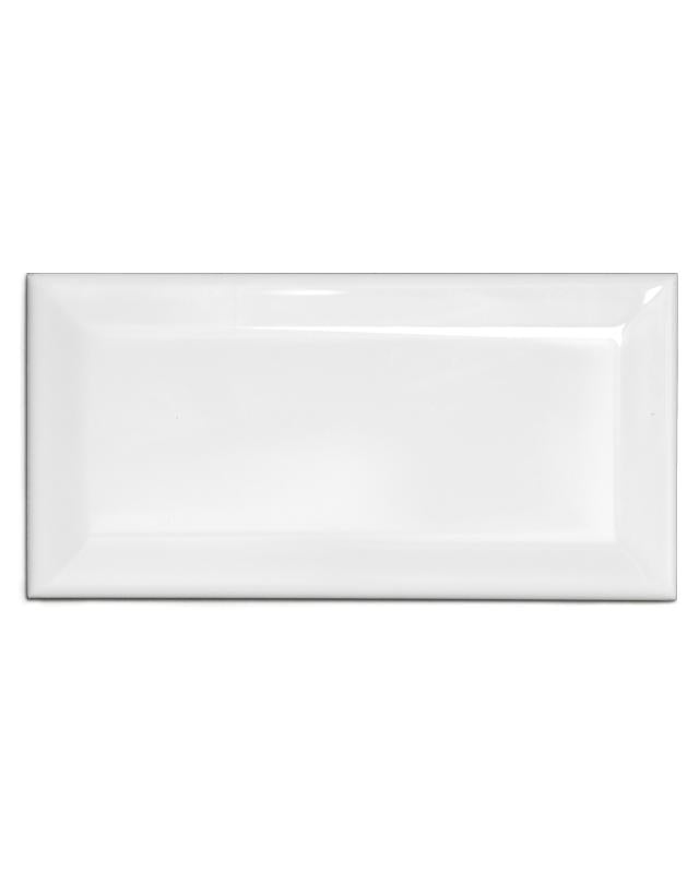 Kakel Victoria Facade Edge Tile 10 x 20 cm White Glossy - Perfect for Kitchen Backsplash and Bathroom Renovation