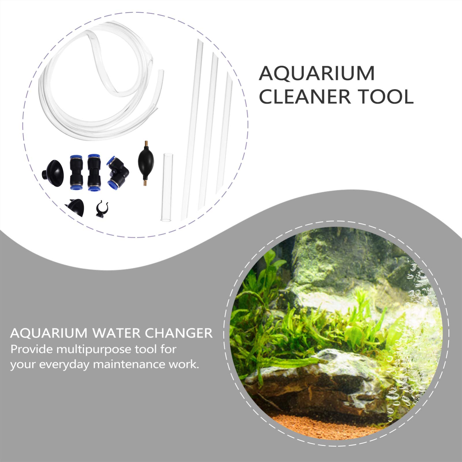 Balacoo Aquarium Gravel Cleaner & Water Changer Siphon - Fish Tank Cleaning Tool for Sand, Gravel & Pond Maintenance | Perfect for Freshwater & Saltwater Tanks