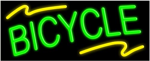 Custom Bicycle Neon Sign #10742 - Handcrafted Glass Art, Made in USA - Perfect for Bar, Cafe, or Man Cave Decor