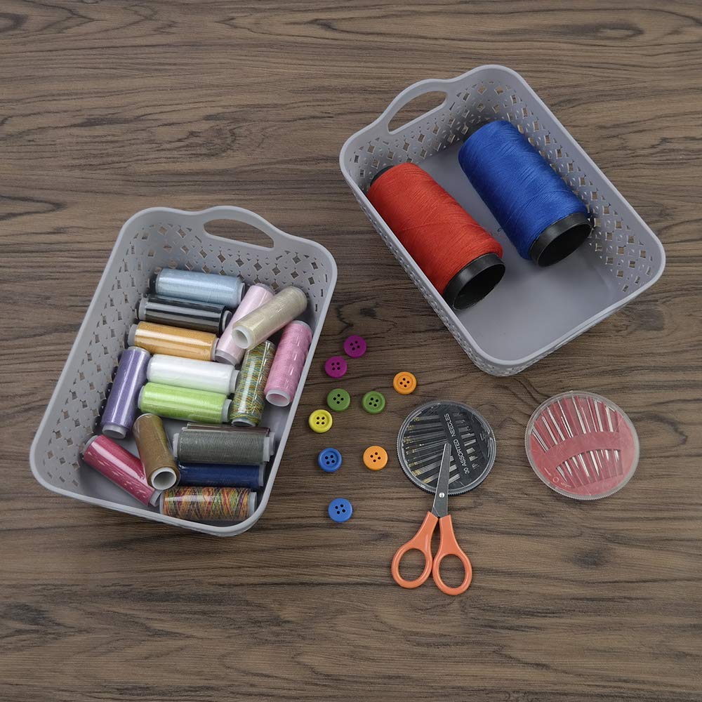12-Pack Mini Plastic Storage Basket Trays - Organize Small Items, Jewelry, Office Supplies & Crafts - Perfect for Home, Office & DIY Projects