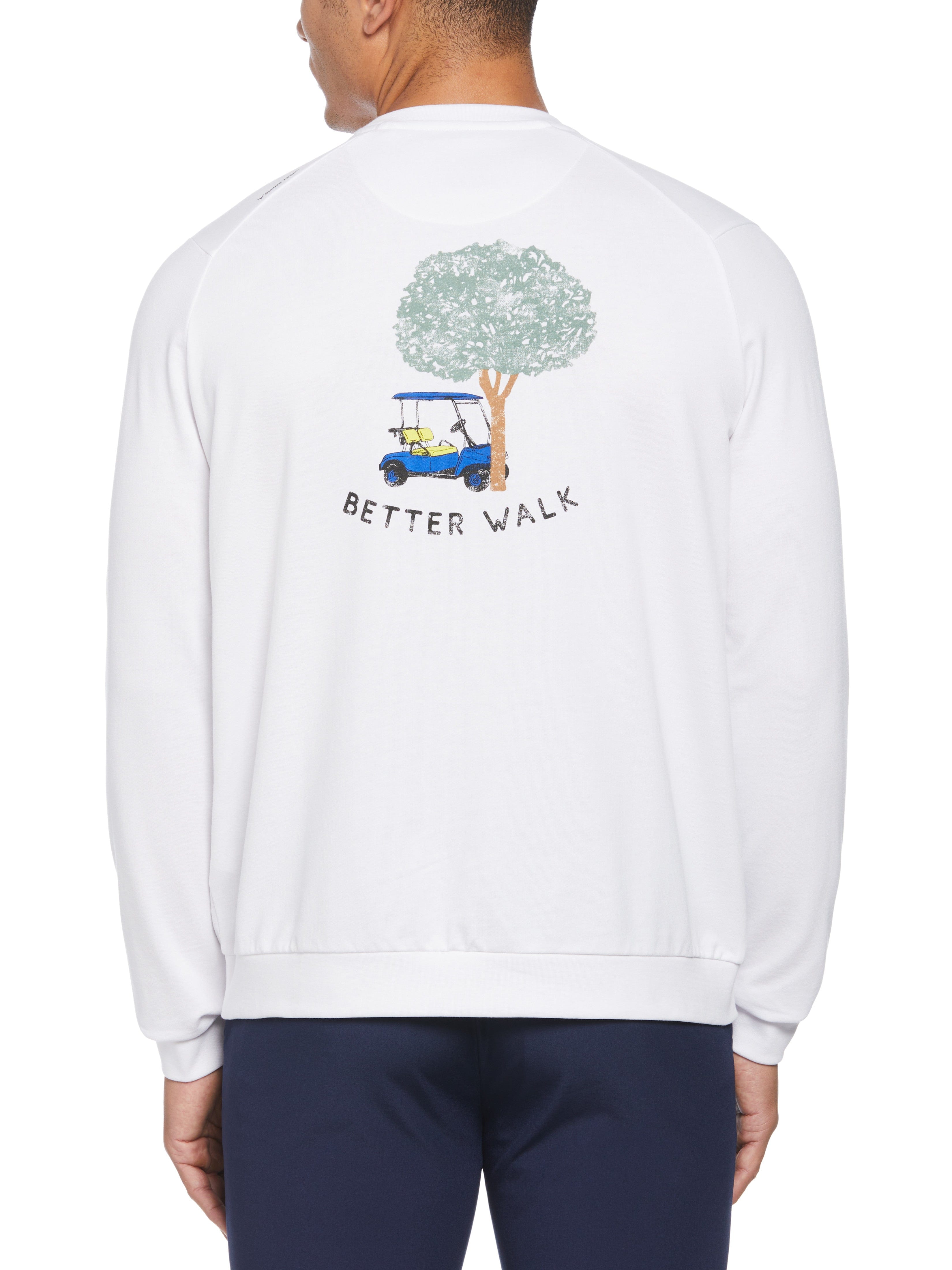 Men's Golf Print Sweatshirt - Comfortable & Stylish Golf Apparel for Casual Wear & On-Course Performance