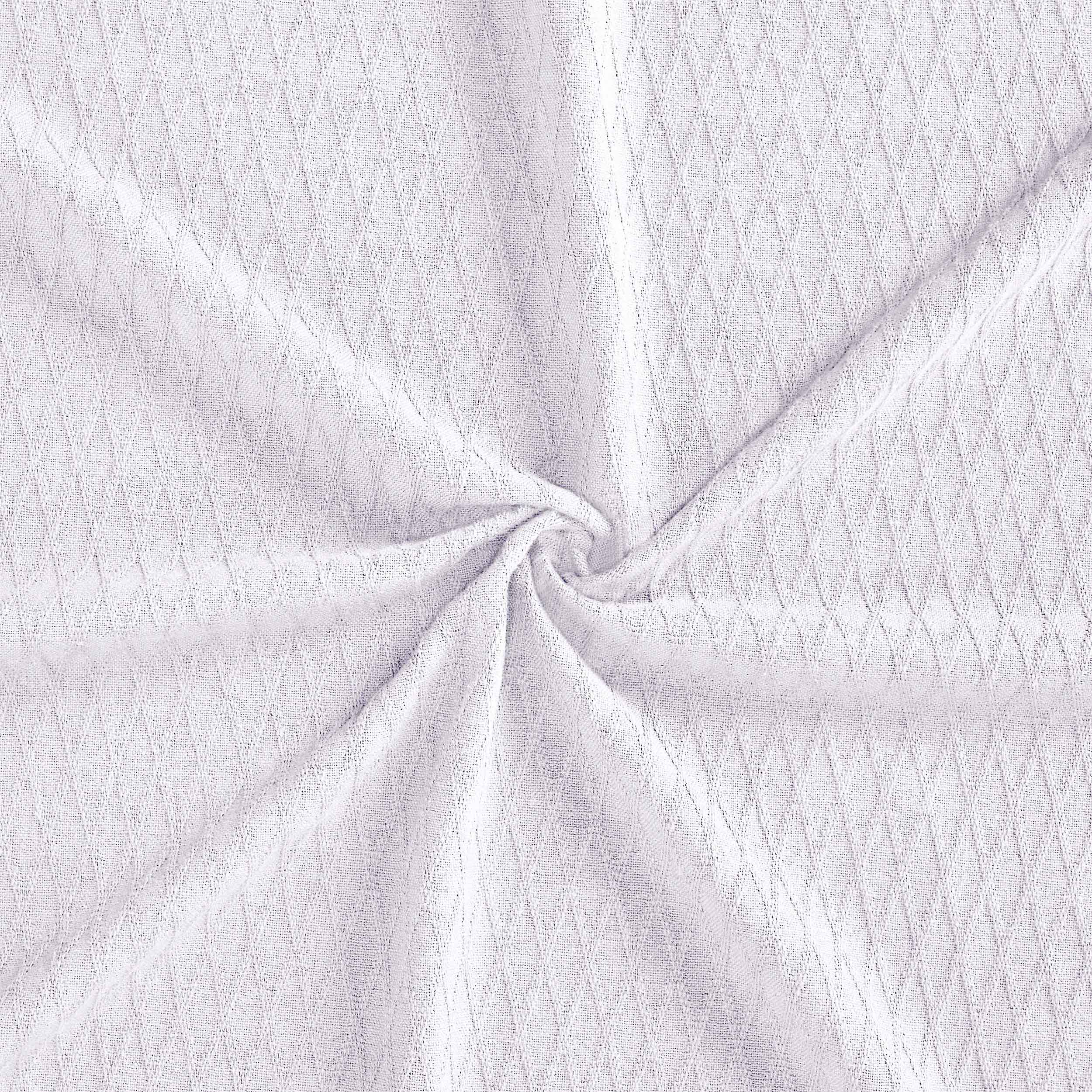 Premium Cotton All-Season Diamond Pattern Bed Blanket & Sofa Throw - Soft Cozy Blanket for Bedroom, Living Room, Travel and Gift Giving