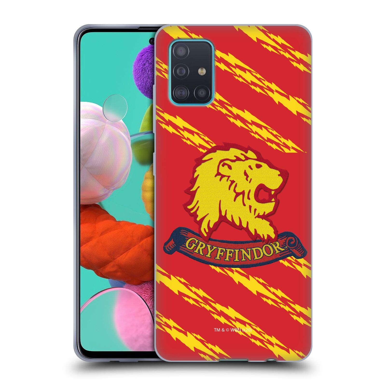 Head Case Designs Officially Licensed Harry Potter Gryffindor Deathly Hallows Soft Gel Case for Samsung Galaxy A51 (2019) - Protective Phone Cover for Fans, School, Work, and Daily Use