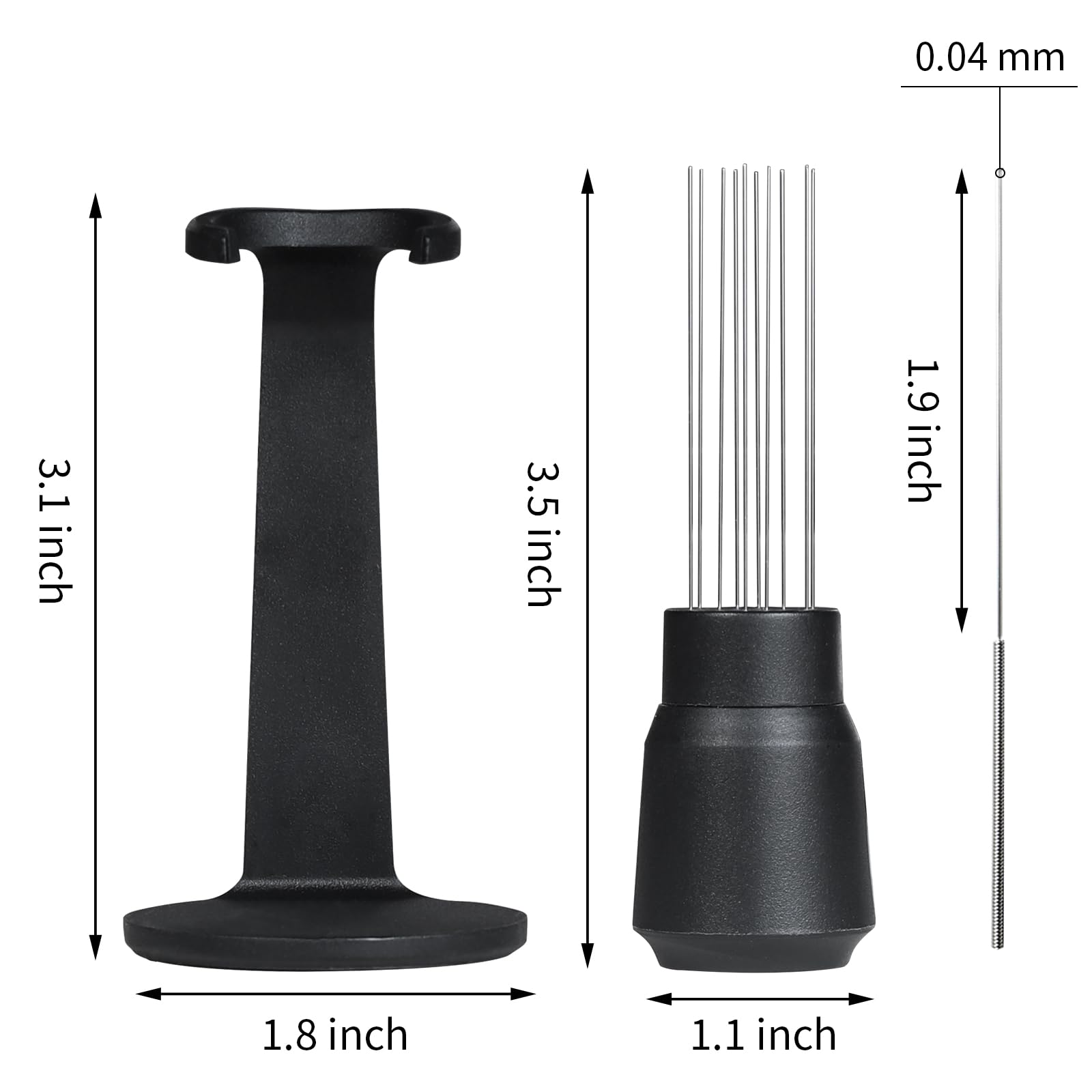 Upgraded WDT Tool with Strong Magnetic Base for Breville Barista Espresso Machine - Premium Espresso Distribution Tool for Ninja Luxe Cafe - Perfect Coffee Grounds Leveling & Clump Breaking - Ideal for Home Baristas & Coffee Enthusiasts
