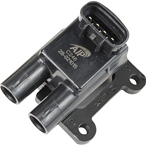 Premium Ignition Coil Pack for 1998-1999 Chevrolet & Toyota 1.8L 4-Cylinder - Direct OEM Replacement (Part# C246) - Improve Engine Performance & Fuel Efficiency for Daily Driving & Highway Commutes